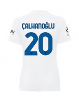 Inter Milan Hakan Calhanoglu #20 Venkovní Dres pro Dámské 2023-24 Krátký Rukáv